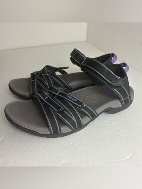 Teva Tirra Sandals Outdoor Hiking Beach Strappy REI Black/Gray Multi Women’s 9